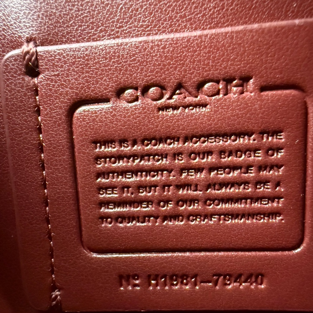 Coach Tabby Chain Brown Pebbled Leather Crossbody Purse Clutch Bag NWT - Picture 12 of 13